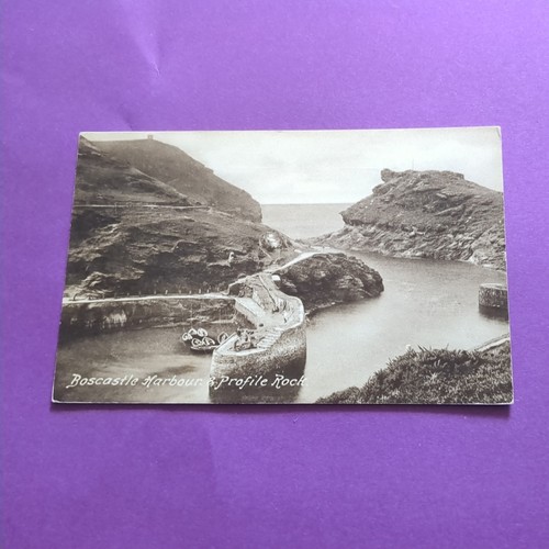 Vintage postcard boscastle - vintage,
