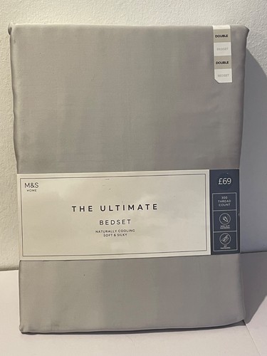 Grey double duvet - grey, set