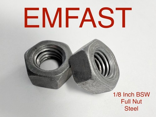 Bsw hexagon full nut steel - hexagon,