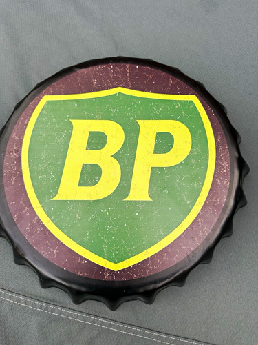 Bottle cap style metal wall - cap,