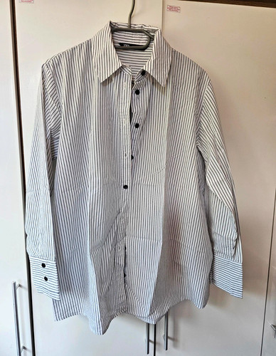 Zara white black striped - white/black,