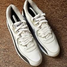 Nike Air Max 90 Essential White/Black- grey-White (537384 127) UK 9