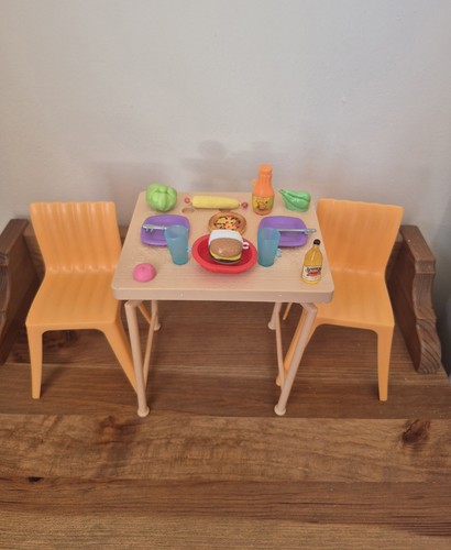 Barbie dining set with - dining,