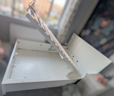 IKEA White Malm Standard Double Ottoman Bed Frame (WITH FREE MATTRESS)