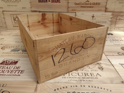 Wooden wine box crate - box, ~