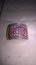 Pink Sapphire Round Ring / 14K