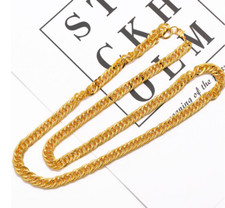 60cm Gold Chain Bling Necklace