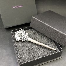 KILT PIN 4"  PEWTER SCOTTISH CELIC THISTLE DESIGN Jewellers Box Gift Box
