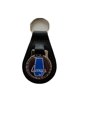 Black leather keyring - black, keyring/