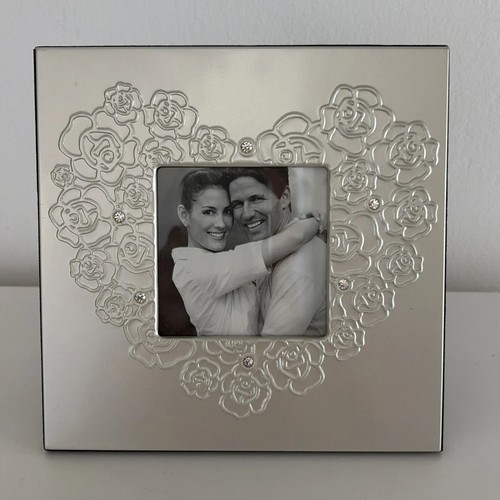 Silver photo frame square - silver,