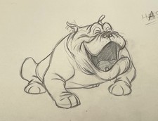 Lady and The Tramp Bull Production Drawing Disney Cel Original Key Frame