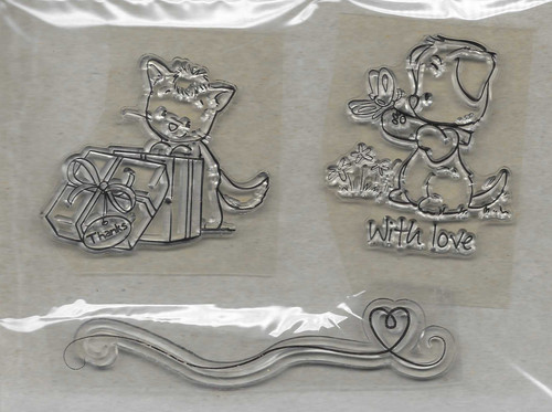 Assorted clear stamps - clear, for