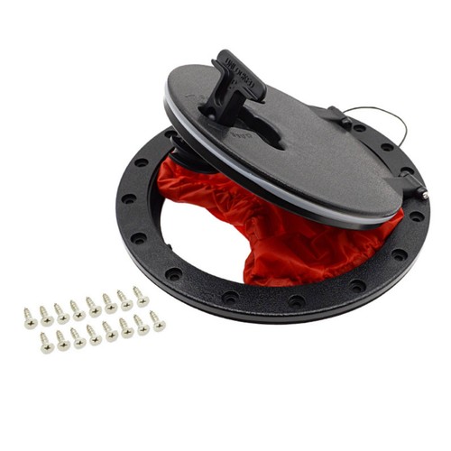 Kayak hatch with storage bag - with,