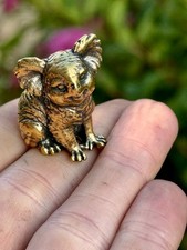 Miniature Brass Koala Figurine