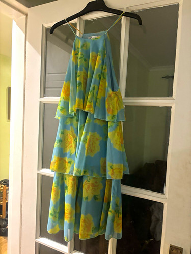 Zara blue yellow - blue/yellow/green, floral