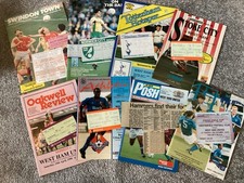 WEST HAM UNITED 1989-93 Programmes/Ticket Stubs/Train Ticket Bundle 16 Items VG