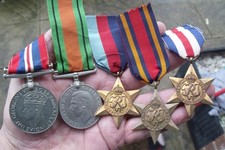 GENUINE WW2 FIVE MEDAL GROUP