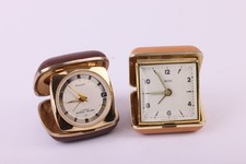 2x Vintage Travel Alarm Clocks