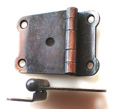 Hinge Cabinet Cranked 1½" 1 pair ¼”Offset Florentine Bronze plate UK see details
