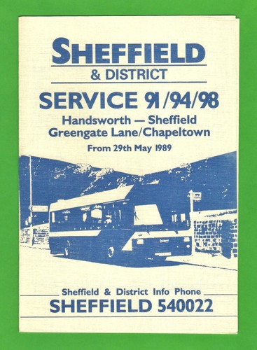 Sheffield district bus - &,