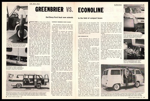 1961 chevrolet greenbrier van - chevrolet,
