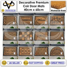 Coir Door Mat Welcome Modern