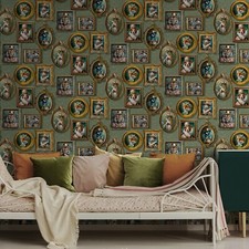 Sage Green Animal Wallpaper