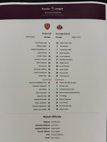Arsenal sunderland 7th - arsenal, v