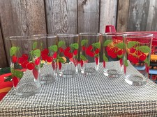 VINTAGE SET OF 6 STRAWBERRY