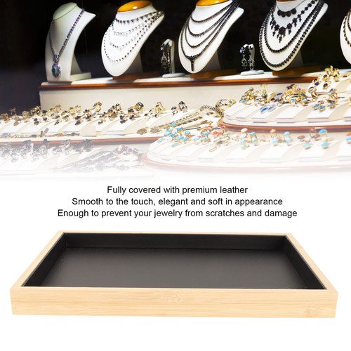 Black jewelry display tray - black,