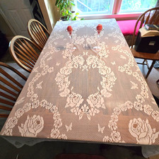 Large Lace Tablecloth 8' 2" X