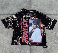 Michael Jacket Thriller Top ‘Rework ’ Bleach Affect ⭐️ - Womens Large 