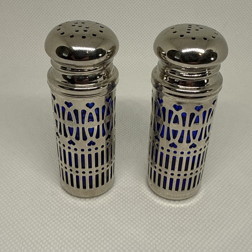 Vintage cobalt blue glass salt - cobalt,