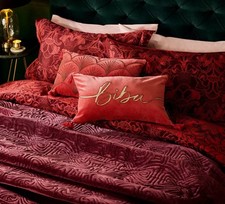 Biba Kingsize Duvet Set “Wowser Print” Red Cotton BNWT RRP £109 300tc Cotton
