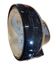 Hi Level Xanadu 7" Motorcycle Headlight Round Black Acrylic Complete BC19469