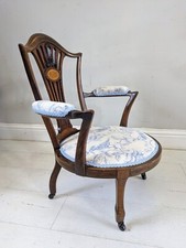 Edwardian circular armchair - circular,