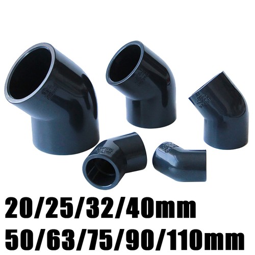 Black pvc pipe - pvc, 45°