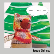 fox card, square card, blank