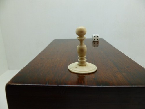 Bone chess pawn 35mm antique - bone, 35mm,