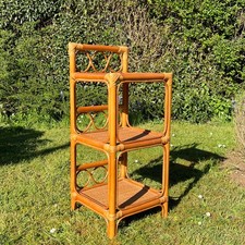 Vintage rattan bamboo tier - vintage, 3
