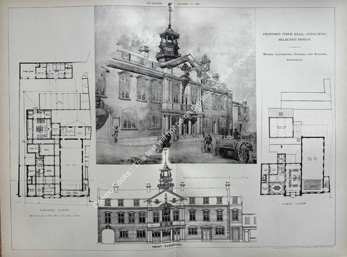 1898 proposed town - 1898, hall