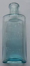 Small Mander Belle Vue Pharmacy Malvern chemist bottle c1910-20