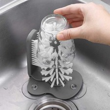 Glass Cup Brush Cleaner Washer