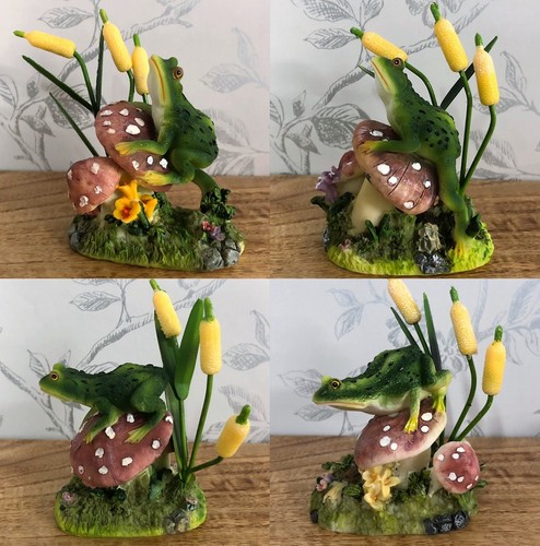 Frog toadstool decorative - frog,