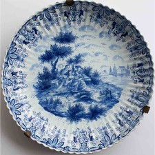 Delft Blue Painting Plate