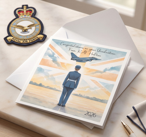 Raf female graduation card - raf,
