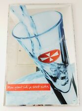 Rare Collectable Malteserkreuz Aquavit Pub Mirror Advertising Man Cave Bar 