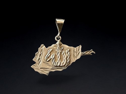 Silver chains pendant with