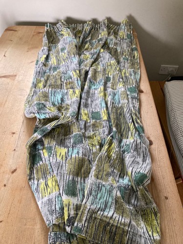 Pair vintage barkcloth - vintage,