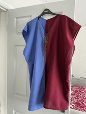 Repro Medieval Cotton Tabard Blue/purple Cotton Larp Cosplay